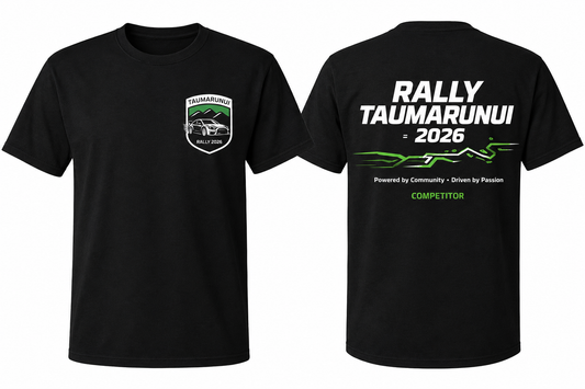 Rally Taumarunui 2026 Competitor T-Shirt