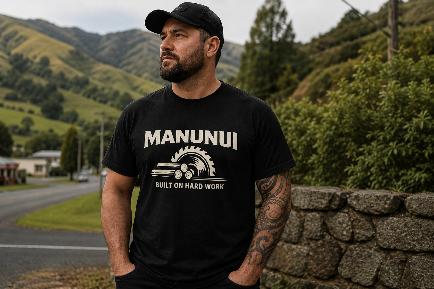 Manunui – Built on Hard Work T-Shirt