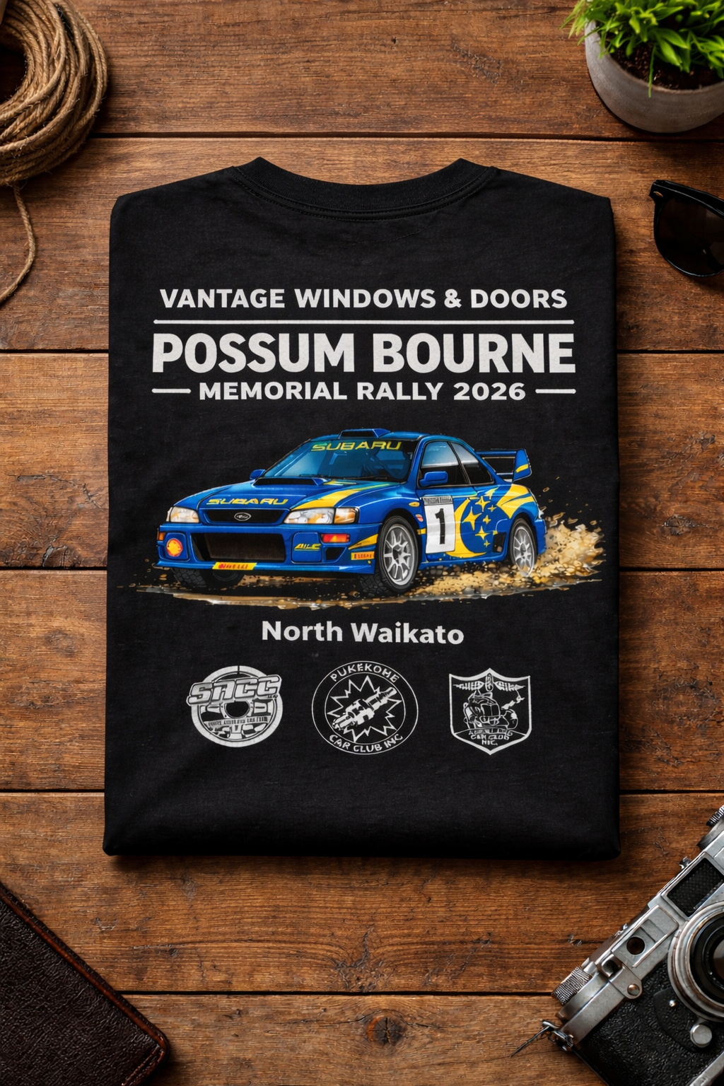 Possum Bourne Memorial Rally 2026 Official Event T-Shirt