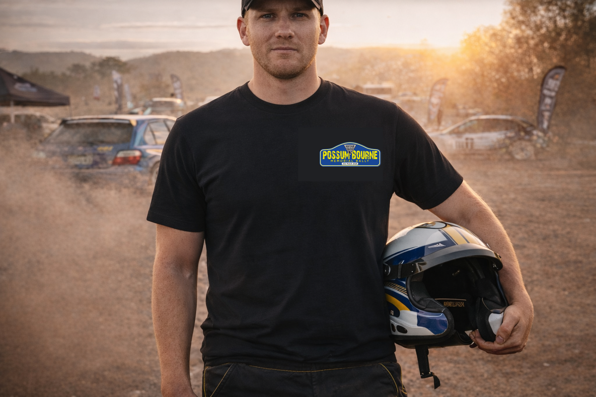 Possum Bourne Memorial Rally 2026 Official Event T-Shirt